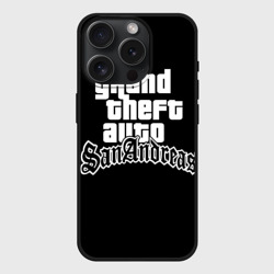 Чехол силиконовый для Apple iPhone 15 Pro матовый GTA San Andreas