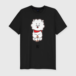 Мужская футболка хлопок Slim BTS BT21 RJ