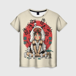 Женская футболка 3D Princess Mononoke