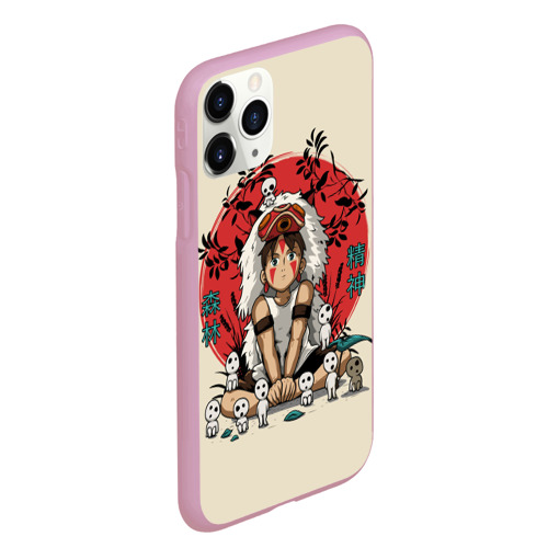 Чехол для iPhone 11 Pro Max матовый Princess Mononoke, цвет розовый - фото 3