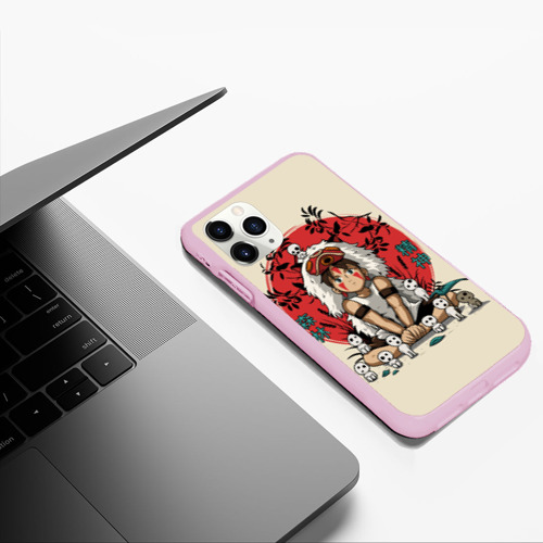 Чехол для iPhone 11 Pro Max матовый Princess Mononoke, цвет розовый - фото 5