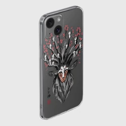 Чехол для iPhone 15 силиконовый с защитой камеры Princess Mononoke - фото 2