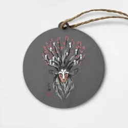 Деревянная игрушка круг Princess Mononoke