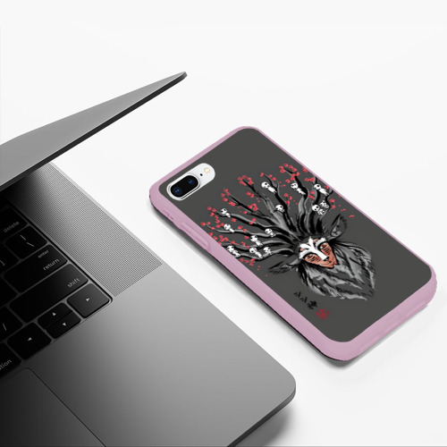 Чехол для iPhone 7Plus/8 Plus матовый Princess Mononoke, цвет розовый - фото 5