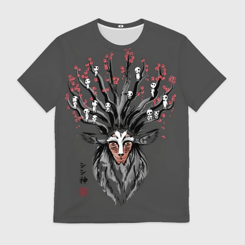 Мужская футболка 3D Princess Mononoke