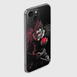 Чехол для iPhone 15 силиконовый с защитой камеры Тетрадь смерти Рюк - фото 2