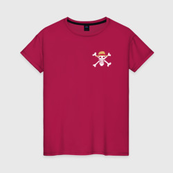 Женская футболка хлопок Черепок One Piece