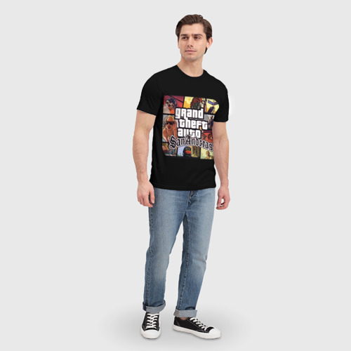 Мужская футболка 3D GTA SA, цвет 3D печать - фото 5