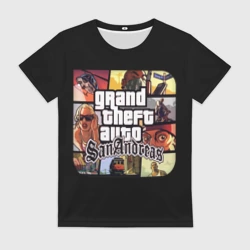 Женская футболка 3D GTA SA