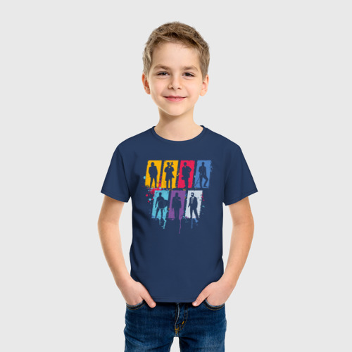 Детская футболка хлопок Киану Ривз, цвет темно-синий - фото 3
