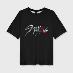 Женская футболка oversize 3D Stray kids