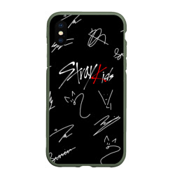 Чехол для iPhone XS Max матовый Stray kids