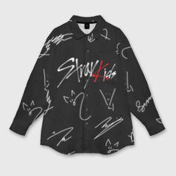 Женская рубашка oversize 3D Stray kids