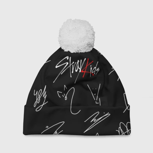 Шапка 3D c помпоном Stray kids
