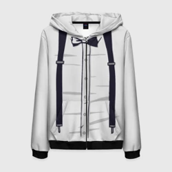 Мужская толстовка 3D на молнии Подтяжки