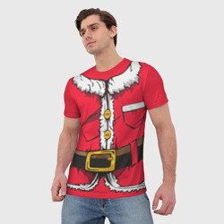 Мужская футболка 3D Санта Клаус наряд - фото 2