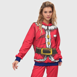 Женский костюм с толстовкой 3D Санта Клаус наряд - фото 2