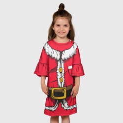 Детское платье 3D Санта Клаус наряд - фото 2