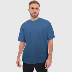 Мужская футболка oversize 3D 19-4052 Classic Blue - фото 2