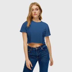 Женская футболка Crop-top 3D 19-4052 Classic Blue - фото 2