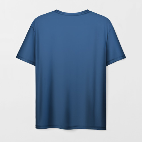 Мужская футболка 3D 19-4052 Classic Blue, цвет 3D печать - фото 2