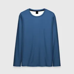 Мужской лонгслив 3D 19-4052 Classic Blue