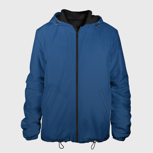 Мужская куртка 3D с принтом 19-4052 Classic Blue, вид спереди #2