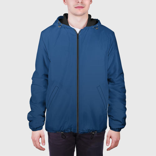 Мужская куртка 3D с принтом 19-4052 Classic Blue, вид сбоку #3