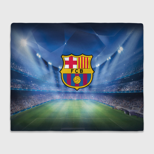 Плед 3D FC Barcelona, цвет 3D (велсофт)