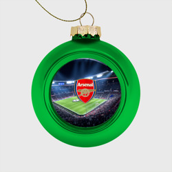 Стеклянный ёлочный шар FC Arsenal
