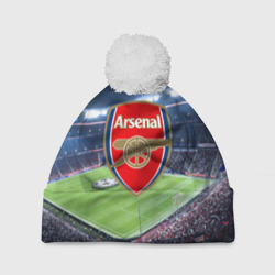 Шапка 3D c помпоном FC Arsenal