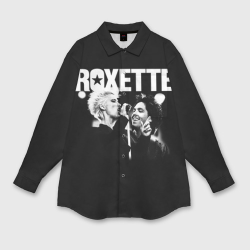 Женская рубашка oversize 3D Roxette, цвет белый