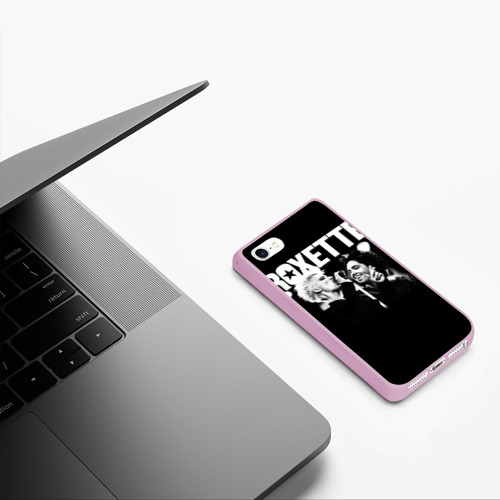 Чехол для iPhone 5/5S матовый Roxette, цвет розовый - фото 5