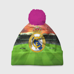 Шапка 3D c помпоном FC Real Madrid