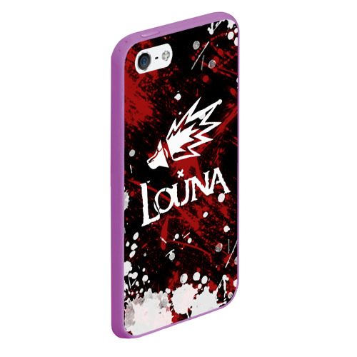 Чехол для iPhone 5/5S матовый Louna, цвет фиолетовый - фото 3
