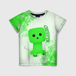 Детская футболка 3D Minecraft Creeper