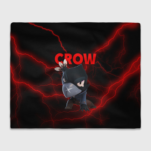 Плед 3D Brawl Stars CROW, цвет 3D (велсофт)