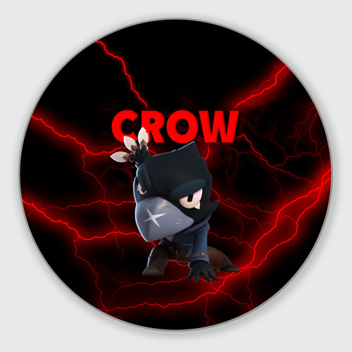 Круглый коврик для мышки Brawl Stars CROW