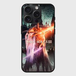 Чехол силиконовый для Apple iPhone 15 Pro матовый Dark Souls 3 Pontiff Sulyvahn