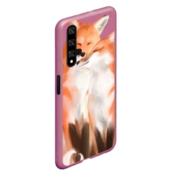 Чехол для Honor 20 Я тебя фыр-фыр - лисы влюбленные - фото 2