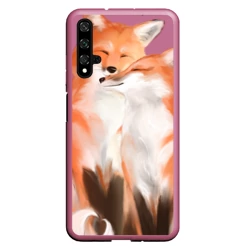 Чехол для Honor 20 Я тебя фыр-фыр - лисы влюбленные