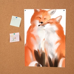 Постер Я тебя фыр-фыр - лисы влюбленные - фото 2