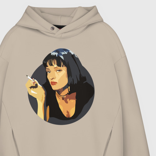 Мужское худи Oversize хлопок Mia Pulp Fiction, цвет миндальный - фото 4