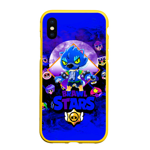 Чехол для iPhone XS Max матовый BRAWL STARS LEON WOLF Фото 01 Чехол для iPhone XS Max матовый BRAWL STARS LEON WOLF Фото 01