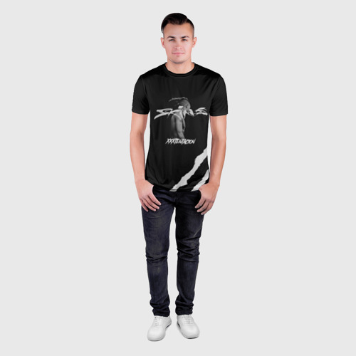 Мужская футболка 3D Slim XXXTentacion skins, цвет 3D печать - фото 4