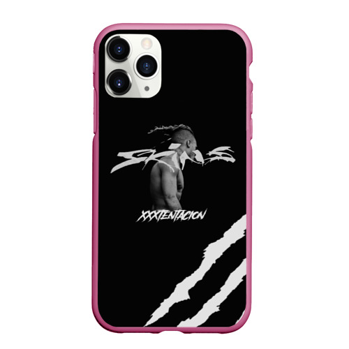 Чехол для iPhone 11 Pro матовый XXXTentacion skins, цвет малиновый