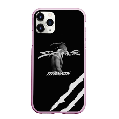 Чехол для iPhone 11 Pro Max матовый XXXTentacion skins, цвет розовый