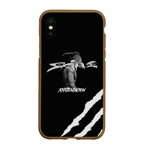 Чехол для iPhone XS Max матовый XXXTentacion skins, цвет коричневый