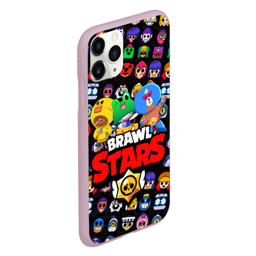 Чехол для iPhone 11 Pro матовый Brawl Stars, цвет розовый - фото 3