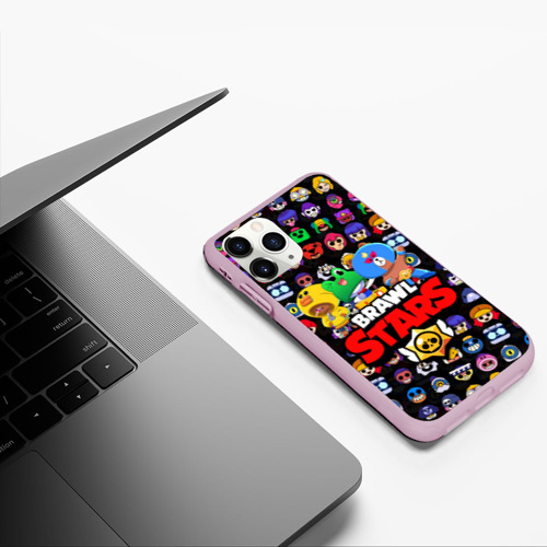 Чехол для iPhone 11 Pro матовый Brawl Stars, цвет розовый - фото 5